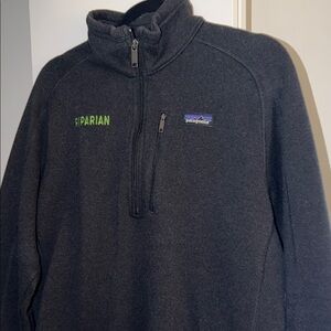 Patagonia Dark Gray Fleece Quarter Zip Pullover